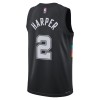 Canotte Uomo San Antonio Spurs Dylan Harper Nike 2025-26 City Edition Nero Swingman